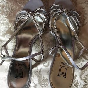 Marinelli shoes size 8 1/2 silver